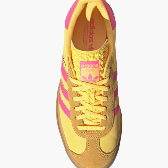 adidas Gazelle Yellow and Pink Sneakers - Picture 5 of 14